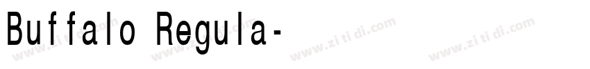 Buffalo Regula字体转换